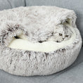 Load image into Gallery viewer, Luxurious Plush Round Cat Bed
