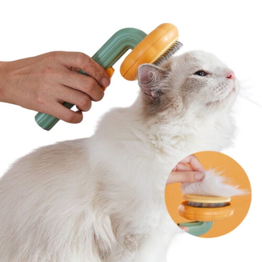 Pet Pumpkin Slicker Brush for Grooming Cats & Dogs