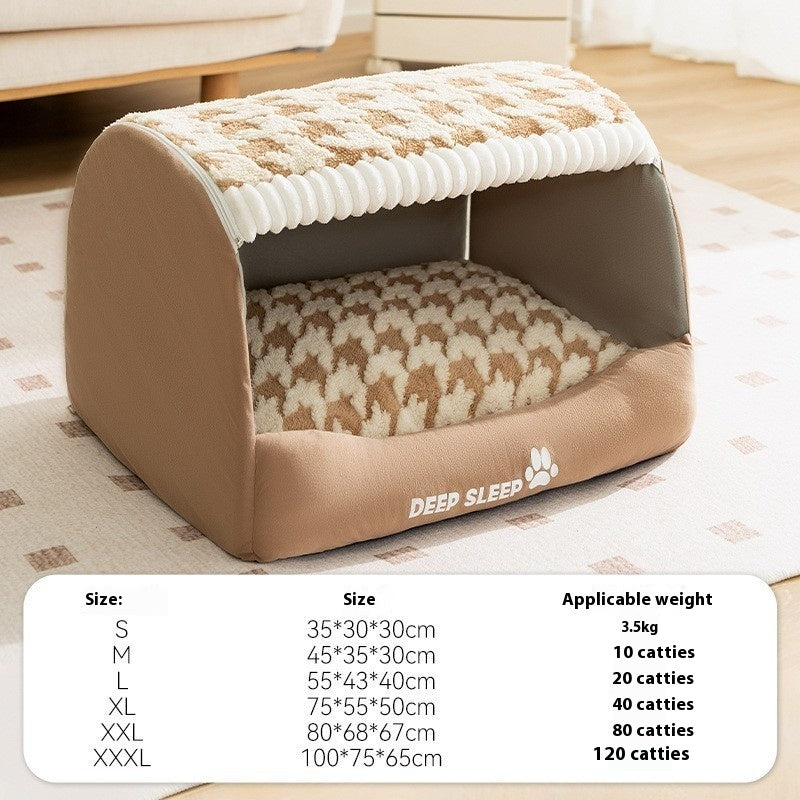 Small Dog Three-Dimensional Bear Curved Room Kennel